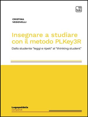 cover image of Insegnare a studiare con il metodo PLKey3R